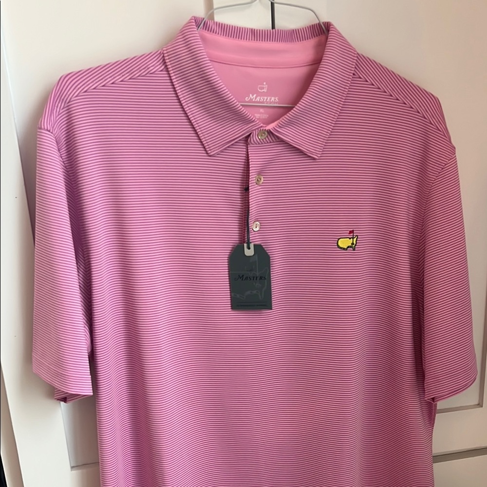 Masters Pink Polo Shirt Classic Design